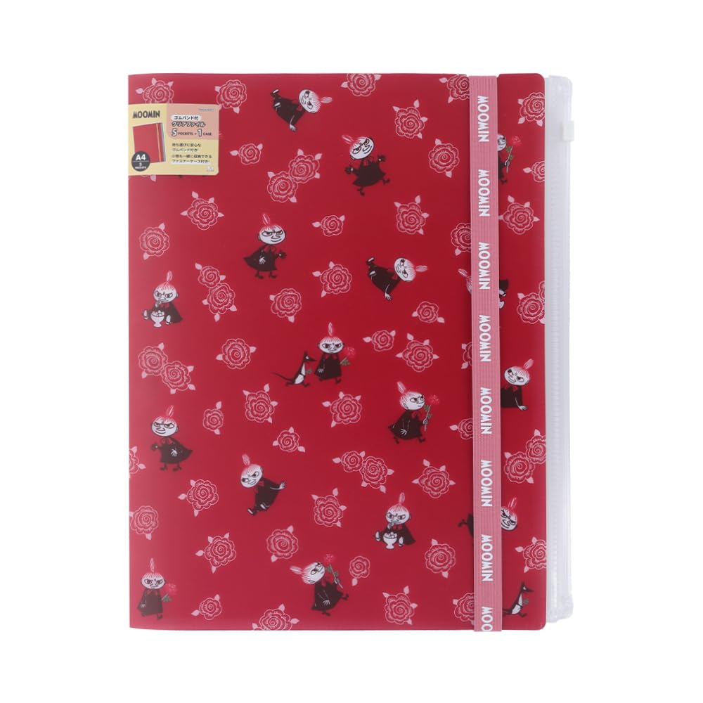 Stationery Moomin Clear File with 25 Little S2173352 Sun-Star Band, Spring/Summer My,