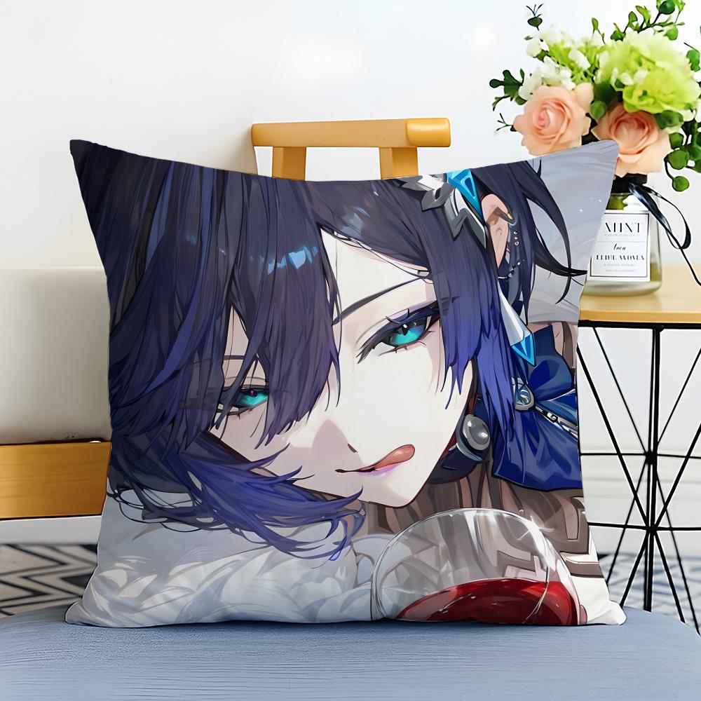 Yelan Cushion Cover Washable Linen Pillowcase Soft for Sofa Bed Cozy Home Room Decor