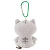 [FUKU FUKU NYANKO] Mascot Keychain, Plush Cat, Cute Gift, Character, Carabiner Included, 8cm Long, Go-Around Mascot, Fukufuku Nyanko, Happin's