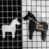 Wooden Horse Figurine Cute Child Toy Gift Crafts Statue Home Desktop Office Interior New House Decoration Ornaments