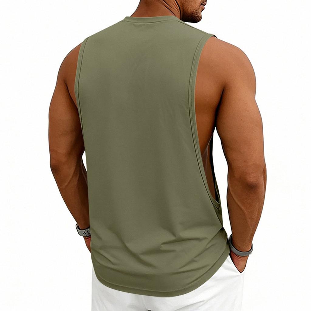 Maieu Relaxat Fără Mâneci pentru Bărbați, Casual Larg, Tricou pentru Mușchi pentru Antrenament Fitness, Baschet, Sporturi, Sală de Sport, Antrenament
