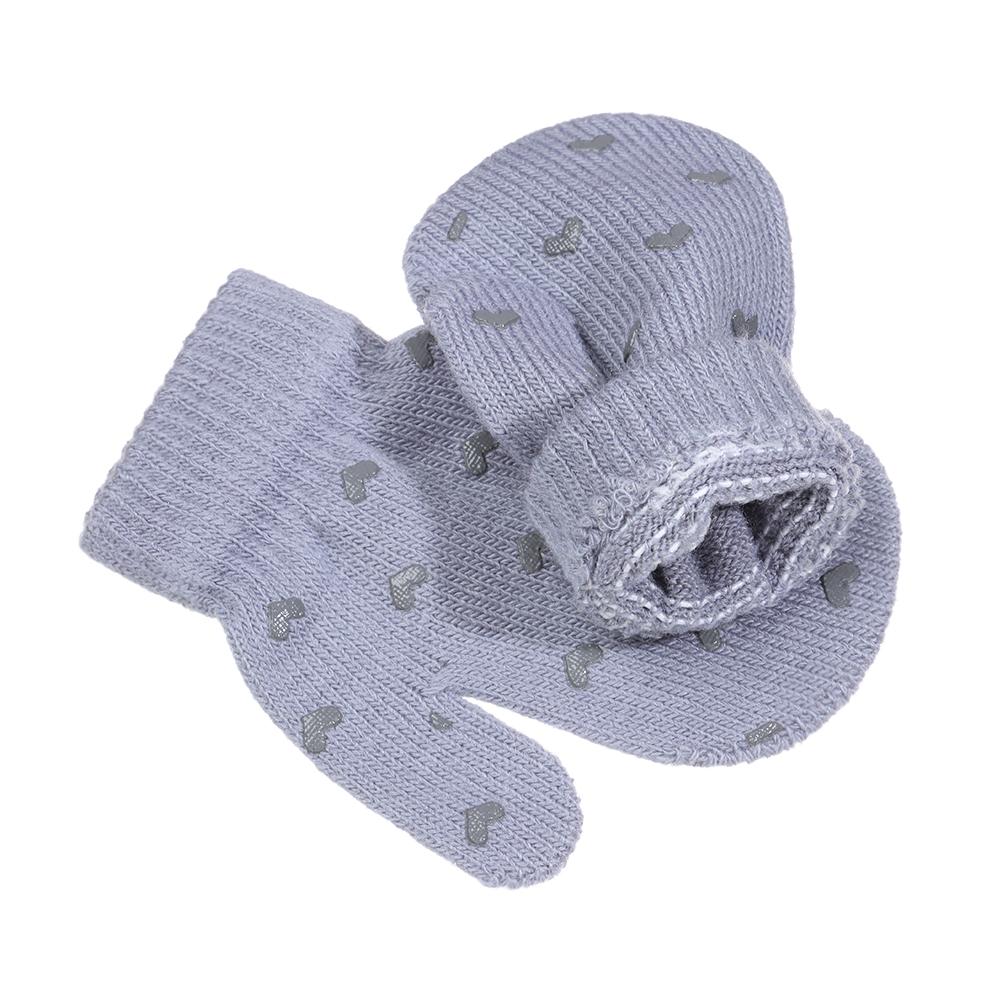 New Hot Soft Star Non-slip Knitted Mittens Kids Gloves Cute Cartoon Thick Warm