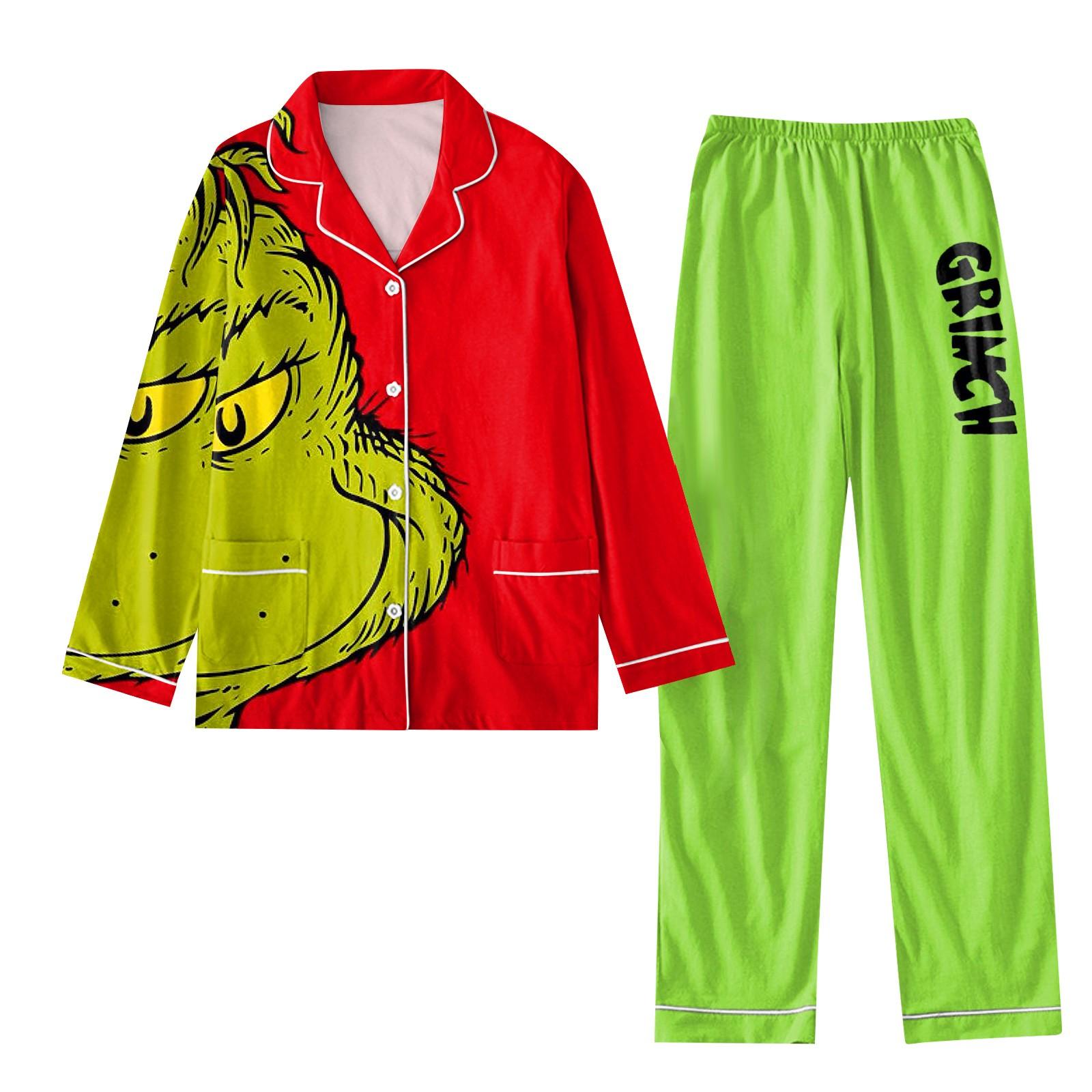 

Женский костюм из 2 предметов с принтом, топ на пуговицах с длинными рукавами, широкие брюки, комплект, пижамный домашний повседневный костюм XXL винный