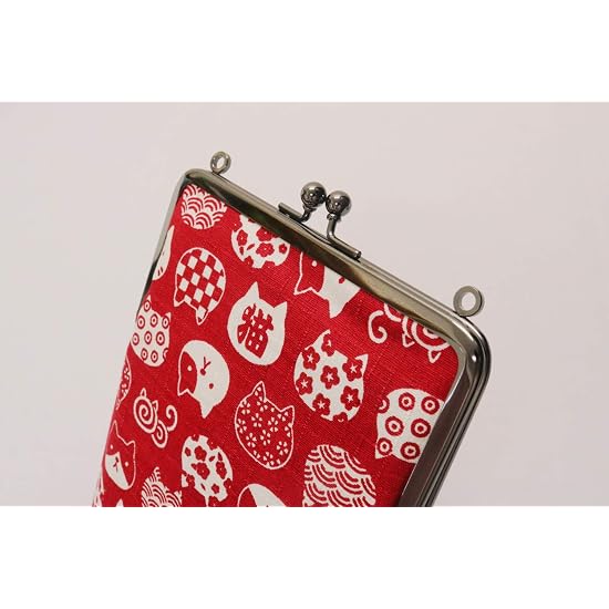 Kyoyu Made in Japan Goshuin-cho (Stamp Book) Case, Large Size, Cat, Approx. 23.5cm x 14.5cm, Cotton,