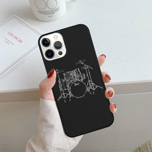 Drummer Playing Drums Phone Case For iPhone 17 Air 13 12 14 15 16  Cover For Apple 14 15 16 Pro Max Plus Coque