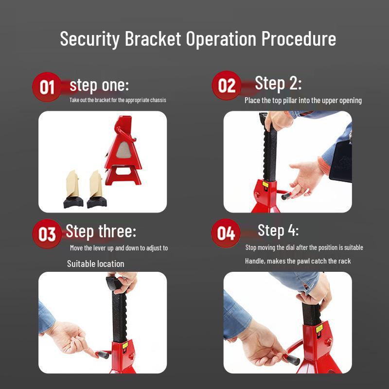 2025 Heavy-Duty Double Insurance Car Repair Safety Stand Jack