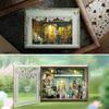 ZKEIZU Miniature House Assembled Mini House DIY Wooden Dollhouse with Handmade Model Kit Kit, Kit, LED, (Molly Garden)