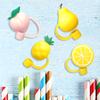 Cartoon Straw Dust Caps Reusable Silicone Straw Tips Protective Sleeve Washable for 6-8mm Exquisite Gifts Party Supplies