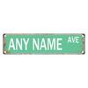 Personalized Retro Street Sign 15.75x3.94in Custom Metal Foil Wall Decor