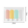 New 60ML Silicone Travel Bottles Travel Packaging Set Airplane Bottle Refillable Travel Bottle Shampoo Bottles Kit LXPTZ01
