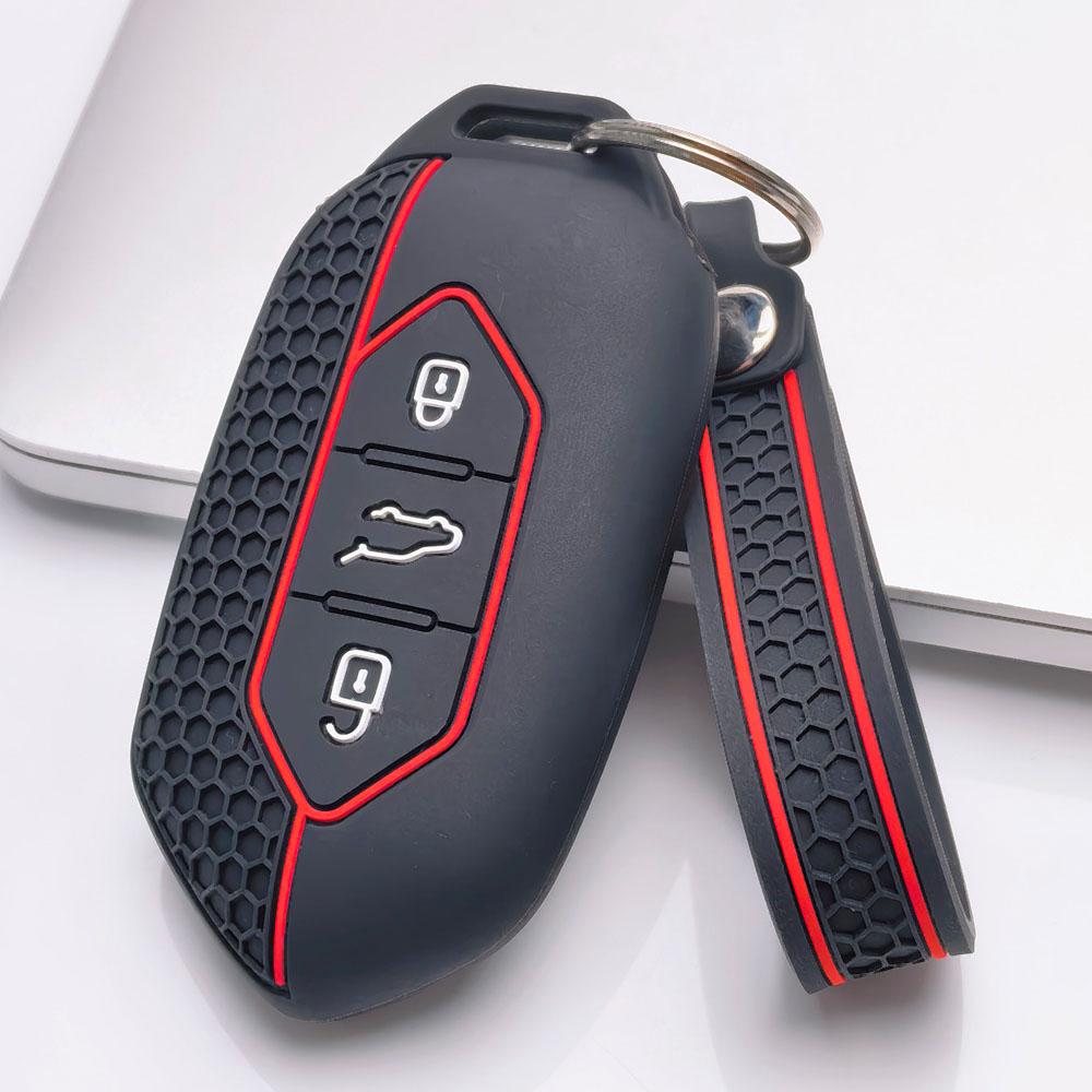 Key Fob Cover for Kia Sportage Ceed Sorento Rio Niro Seltos K5 K3 with Keychain Anti-Scratch Guard Shockproof Protection Soft Grip Texture