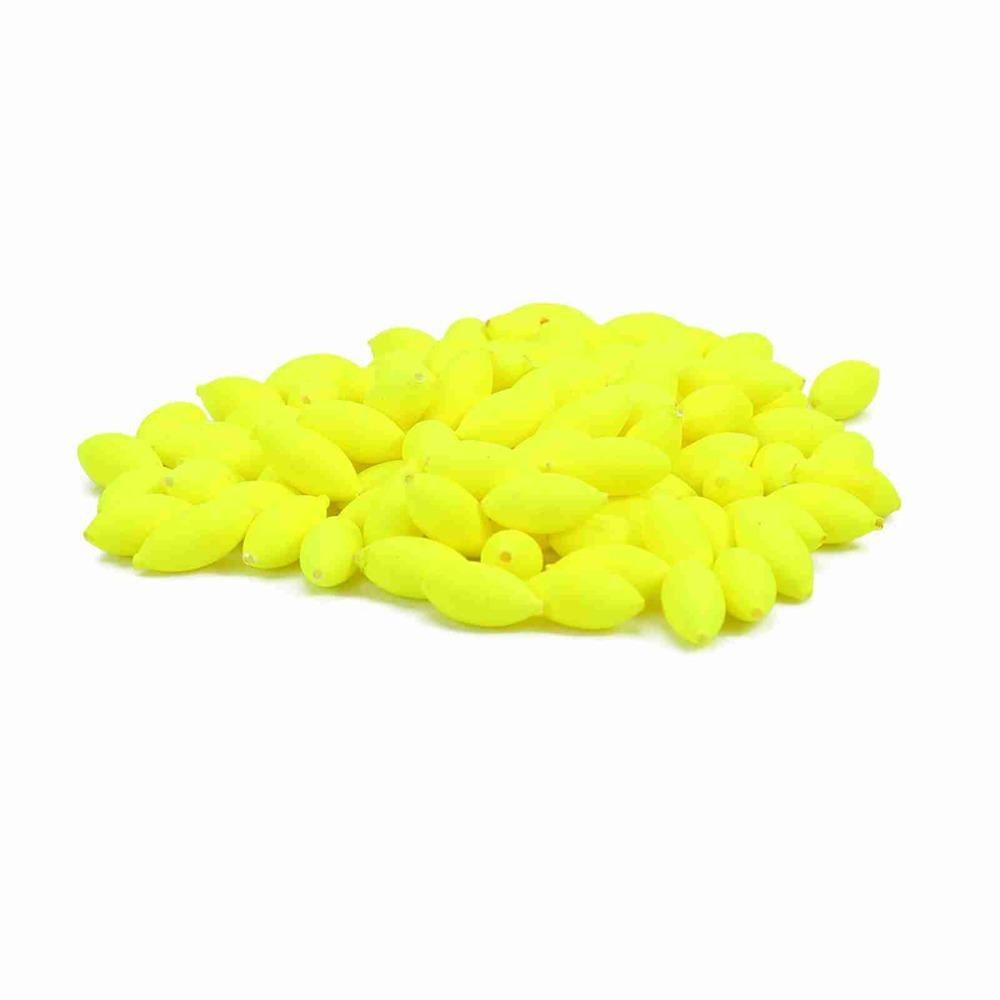 100PCS Two Colors Fishing Strike Indicator Foam Fishing Bobbers Fishing Floats Fishing Tackle