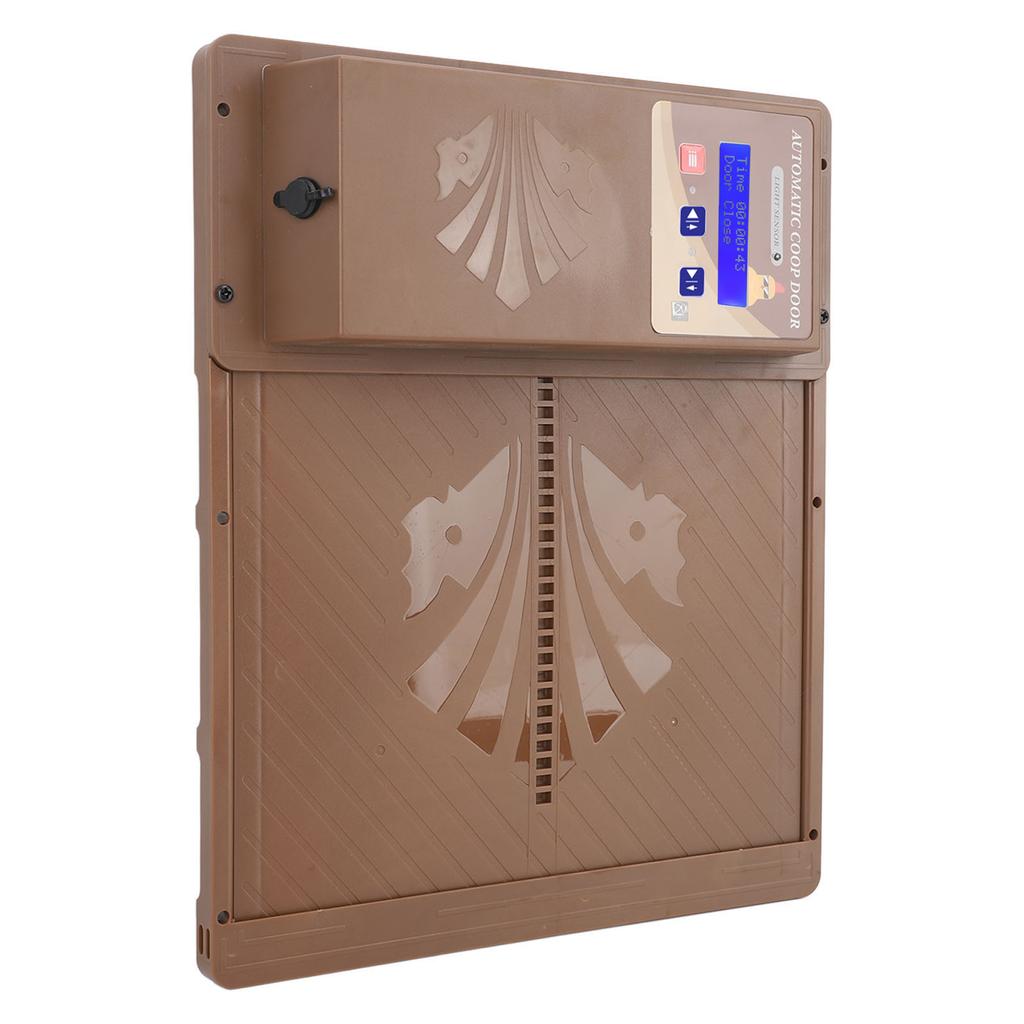 Automatische kippendeur, kippenhokdeur, programmeerbare automatische deuropener, 3 modi, kippenklep, lichtsensor, timing-afstandsbediening voor boerengevogelte (blauw