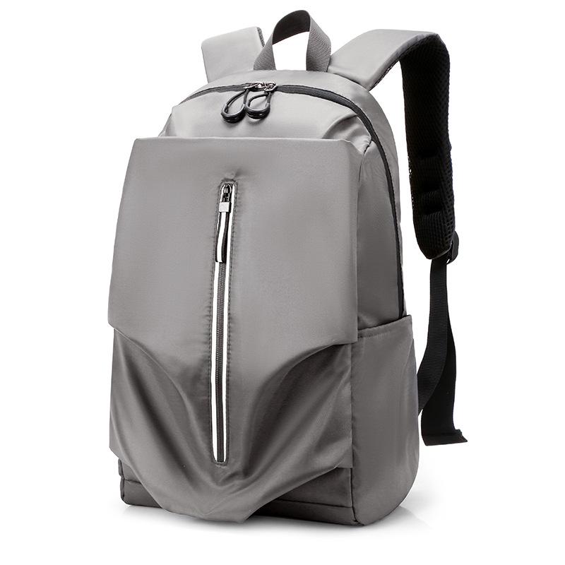 

Feisha Polyester Student Schoolbag Single Shoulder Female Campus Backpack Simple Male Backpack Travel Student Burden Reduction серый