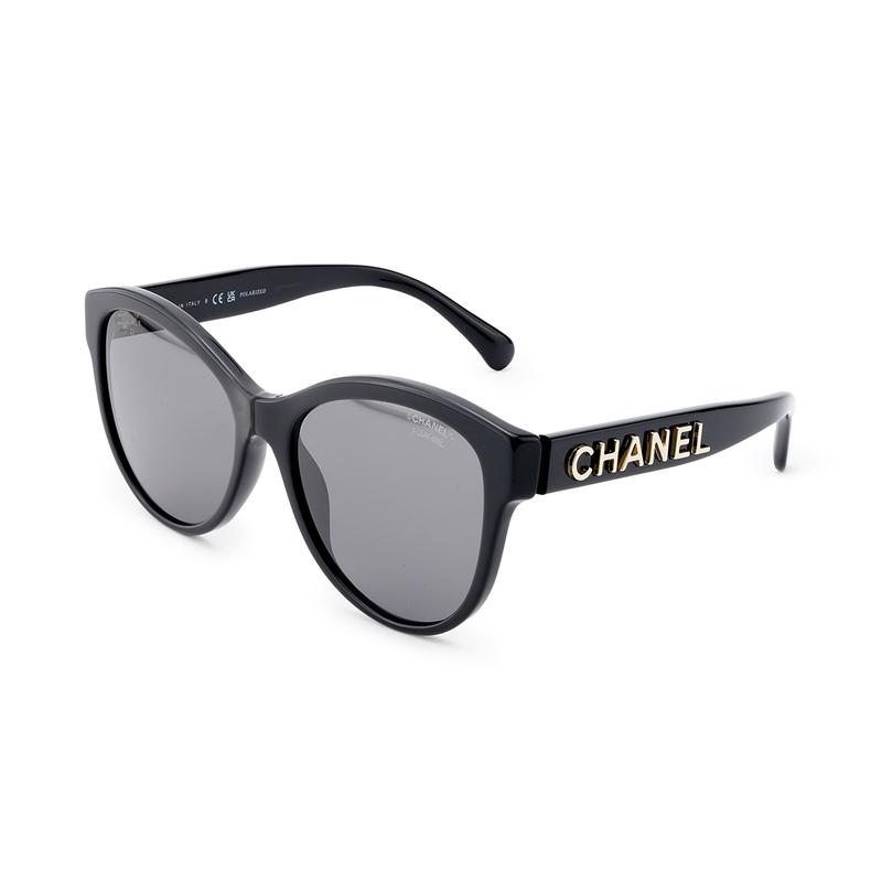 

CHANEL Fashionable Simple Casual Mirrors Black Round Sunglasses Same Style for Men and Women Couples чорний