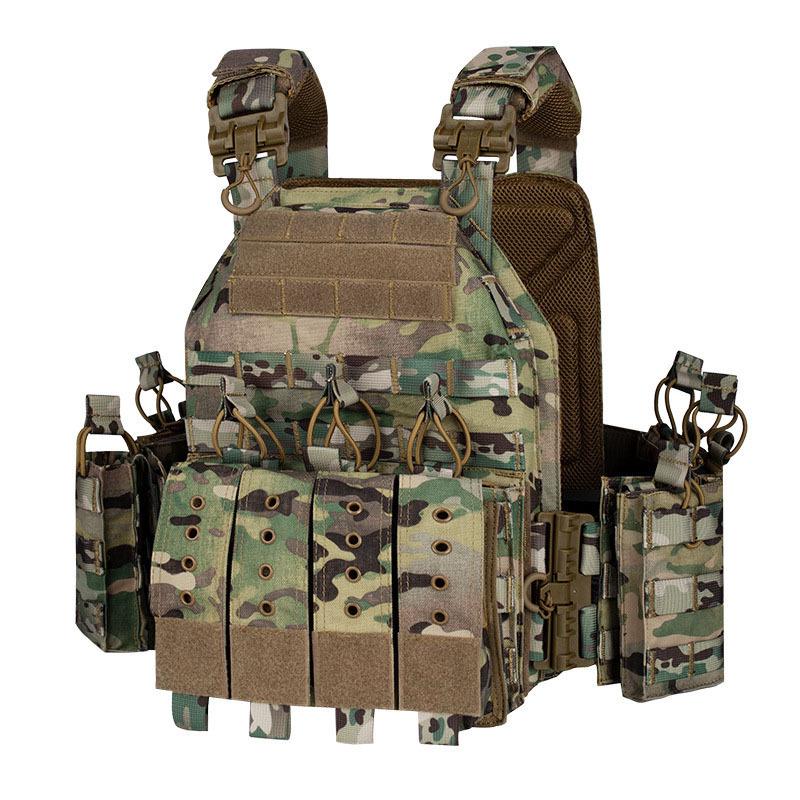Taktyczny kamizelka plate carrier 6094 z szybkim wypięciem, kamuflaż