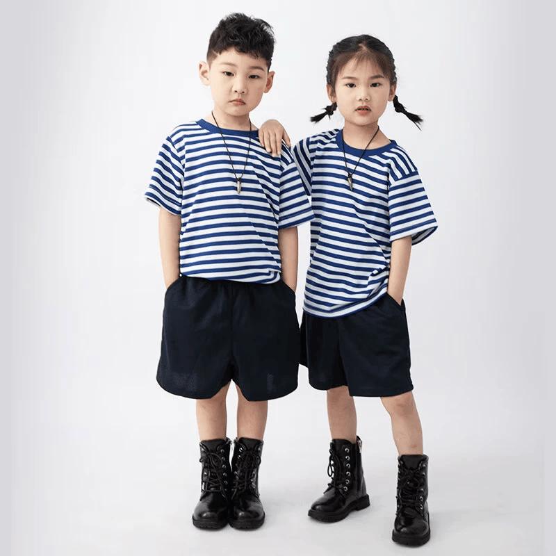 Kids  Short Sleeve Summer Camp Camouflage Training Suit 110