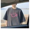 Men'S Trendy Letter Round Neck Printed Short Sleeved T-Shirt For Summer Ins Loose Casual Top