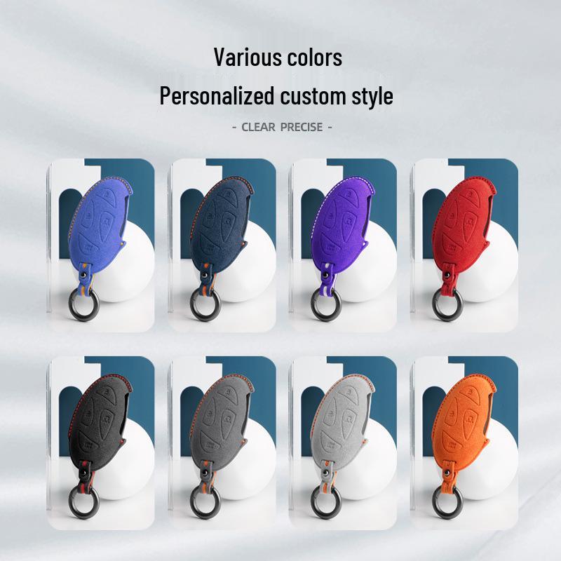 Alcantara Suede 3D Key Cover for Hyundai ix35, Elantra, Mistra, Yuedong
