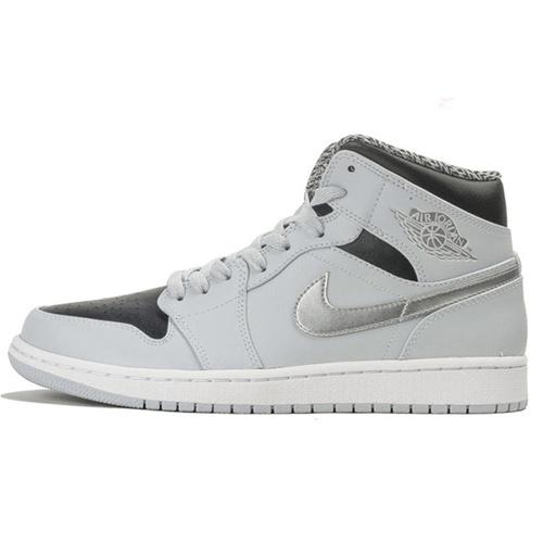 Air Jordan 1 Retro Mid Wolf Grey Men s 554724-032 EU 43
