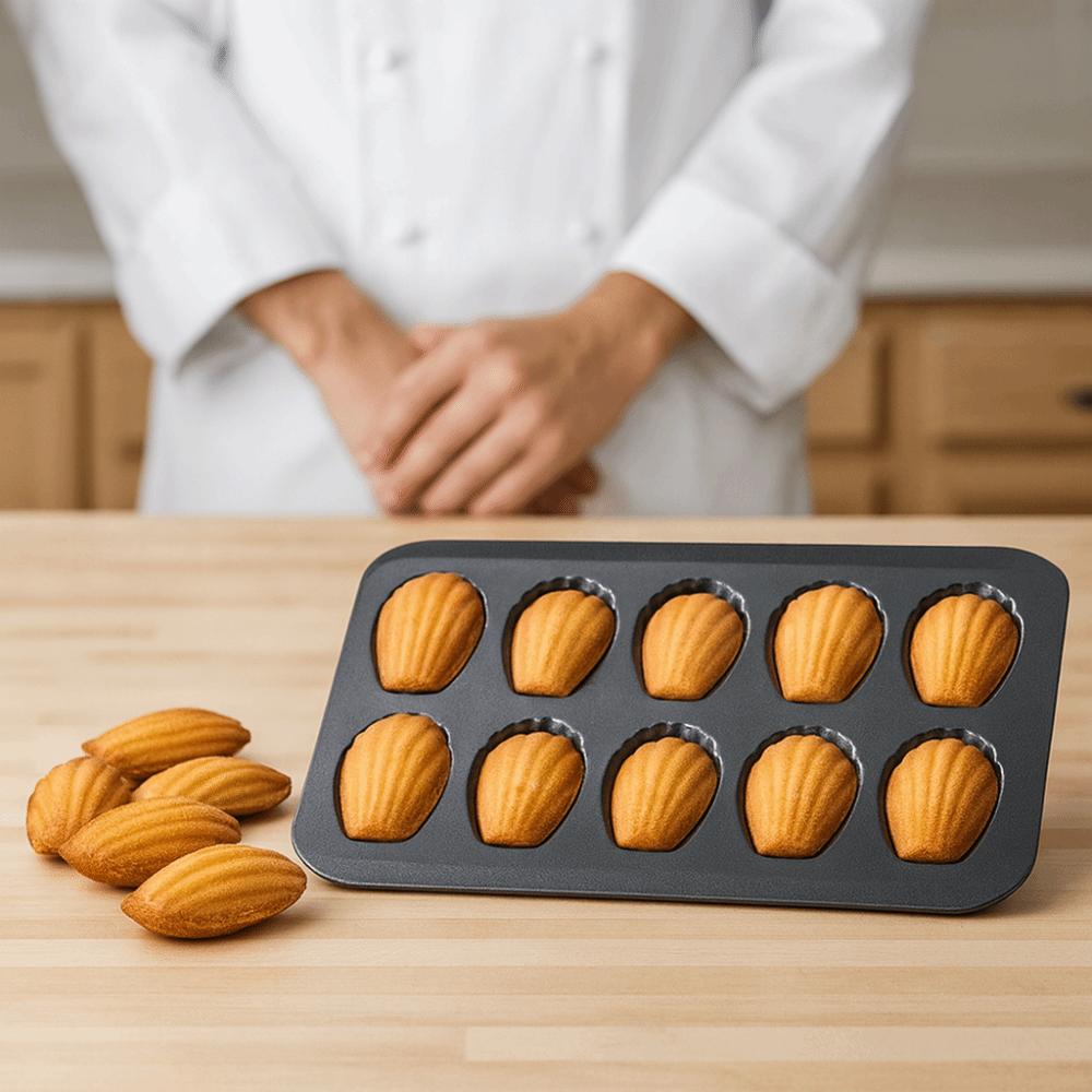 Heat-resistant Madeleine Cake Baking Pan Carbon Steel Shell-shaped Cake Mold  French Dessert