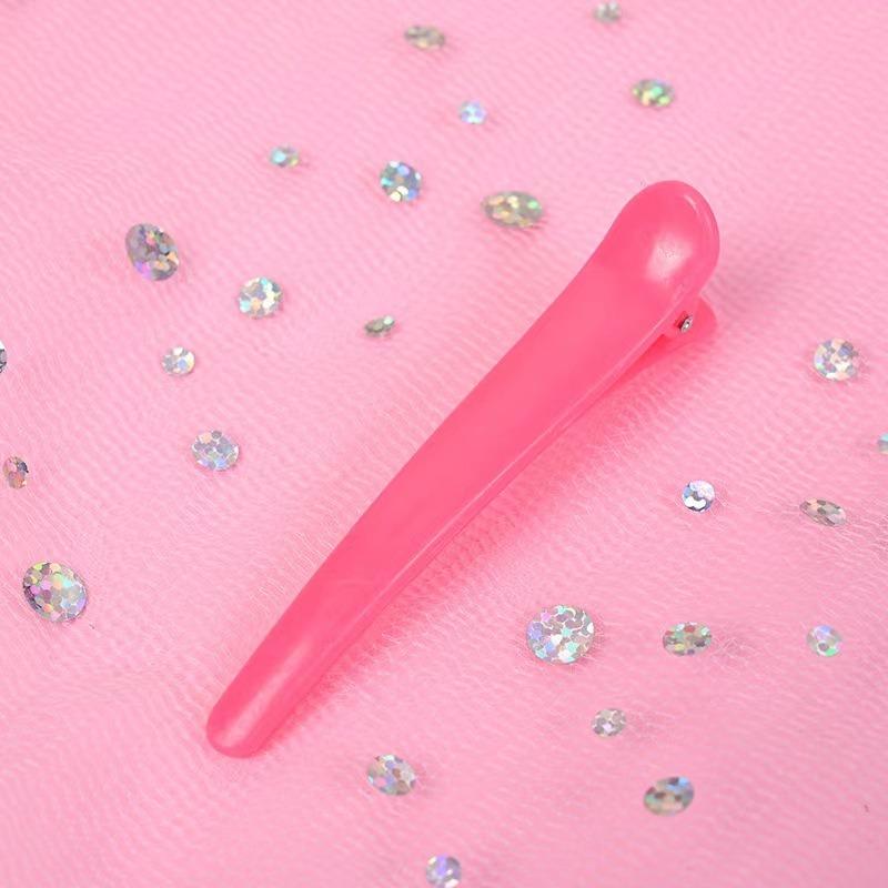 10PCS Professional Hairdressing Salon Hairpins Black Plastic Single Prong DIY Alligator Hair Clip