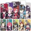 Cartoon Bungo Stray Dogs Soft Case For iPhone 16 17 Air 16E 15 Plus 11 12 13 Mini 14 Pro Max Phone Cover Apple 7 8 SE Coque Fund