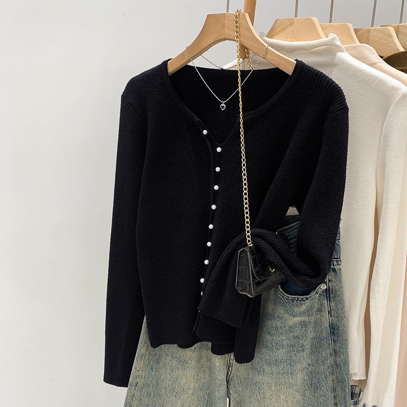 

Women s clothing autumn and winter new mustard yellow loose sweater women, long-sleeved knitted sweater top women One Size чёрный