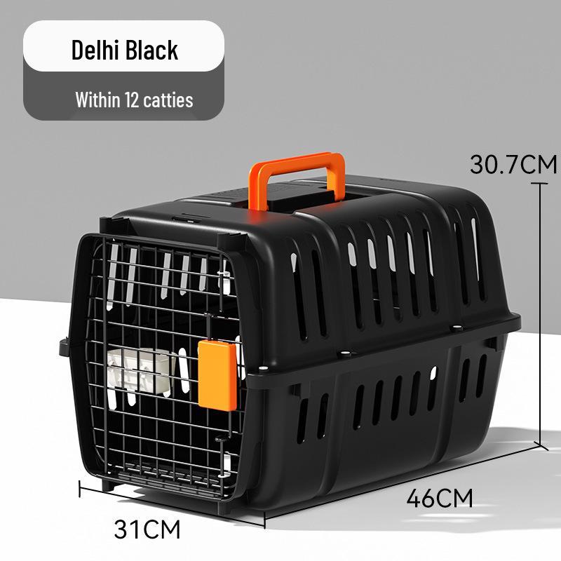 Portable Pet Airline Crate for Small & Medium Cats and Dogs