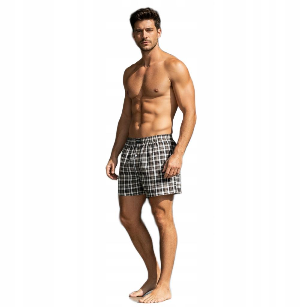 Men's loose boxer shorts, multicolored cotton, set of 4, gift