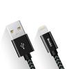 iPhone Cables Benks Amber Braided Nylon 0.25m 2A 8-pin To USB Data Sync Metal Cable for Plus 7 iPhone6 6s iPad Air Mini Black
