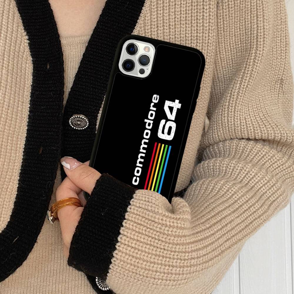 C-Commodore 64 PC+TPU Shockproof Protective Phone Case For IPhone17 14 15 16 Pro Max 13 12 11 17 Air