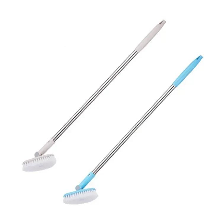 New Bathroom Cleaning Brush Long Handle Floor Brush To Remove Dead Corners Hard Bristle Tile Toilet Cleaning Household New