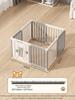 Gray & White Color Block Puppy Playpen for Small to Medium Dogs - Indoor Pet Crate & Isolation Fence