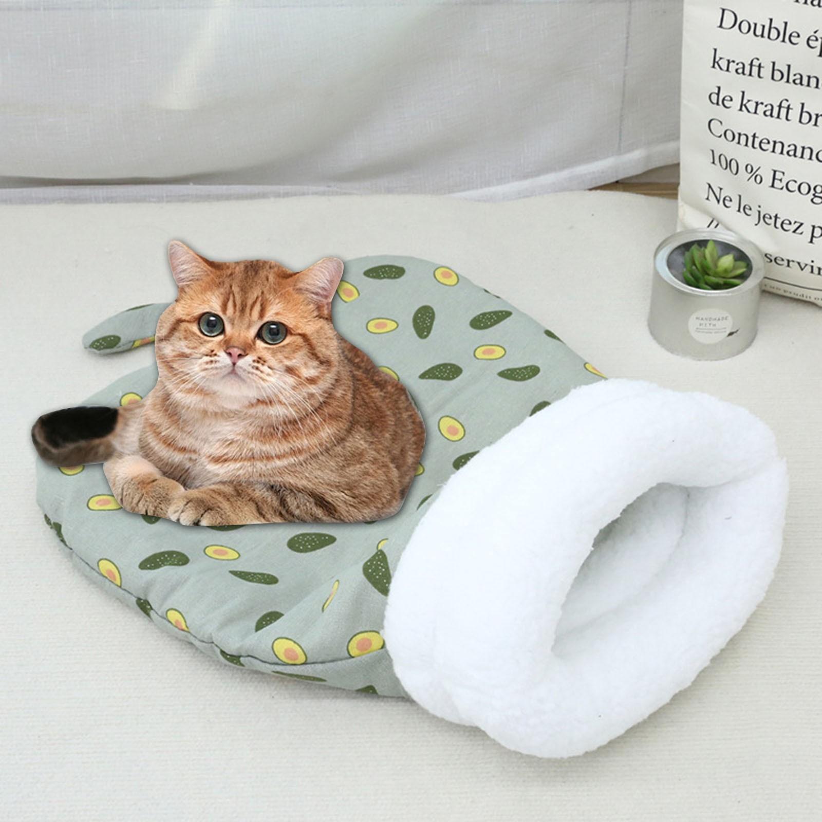 Domestic Cat Sleeping Bag Winter Cozy H Cat Sleeping Bag Comfortable Soft H Cat Bag Self Warming Cat Cedar Lumber 2x8x8 (as the picture,One Size)