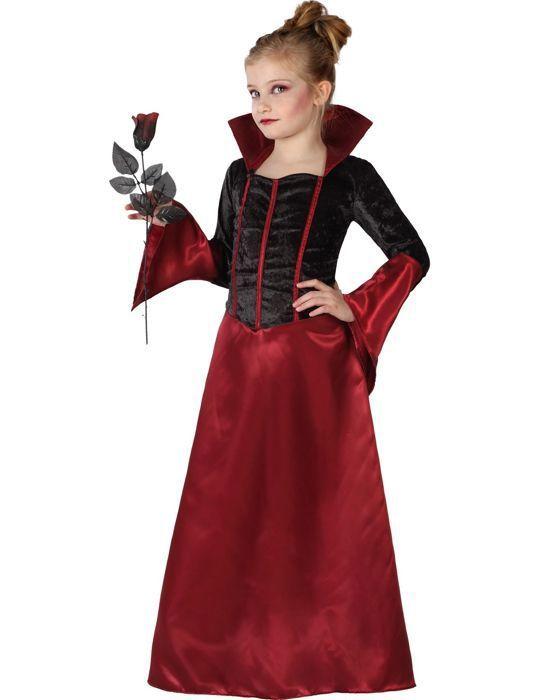 Déguisement Vampiresse - ATOSA - Fille - Rouge - A Partir De 3 Ans - Intérieur