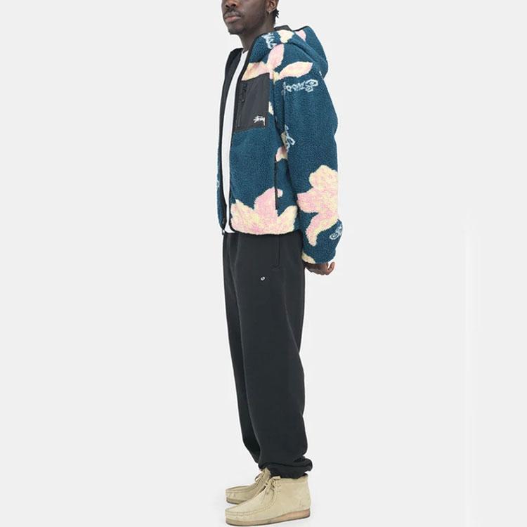Stussy Floral Sherpa Hooded Jacket 118482