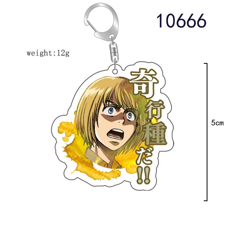 Attack on Titan Survey Corps Mikasa Acrylic Keychain Pendant 5cm