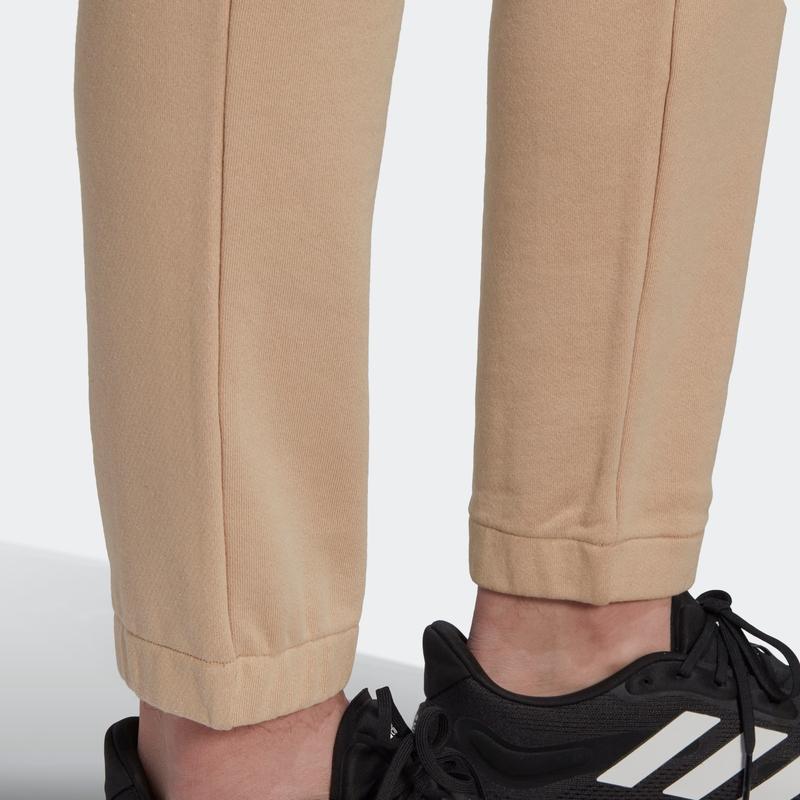 Adidas Logo Print Elastic Straight-Fit Track Pants Men Bottoms Light-Brown HI5384