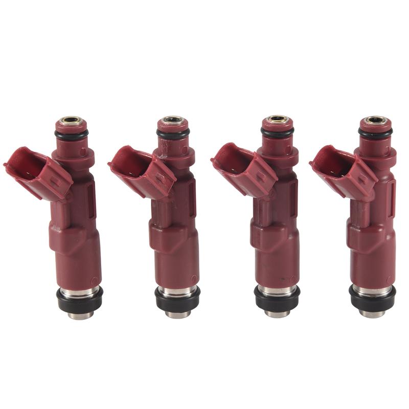 #091U 4Pcs Car Fuel Injector for Toyota Avanza F601RM K3VE 1.3L Daihatsu Terios 23250-97401 (red)