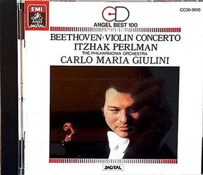 CD GIULINI  Beethoven Violin Concerto CC309010 Angel Records 1987 Japan Classical Used