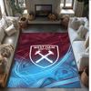 Fotbalový potisk West Ham United, Křišťálový sametový koberec, Pohodlný, Absorpční, Protiskluzový, Koberec na podlahu do interiéru