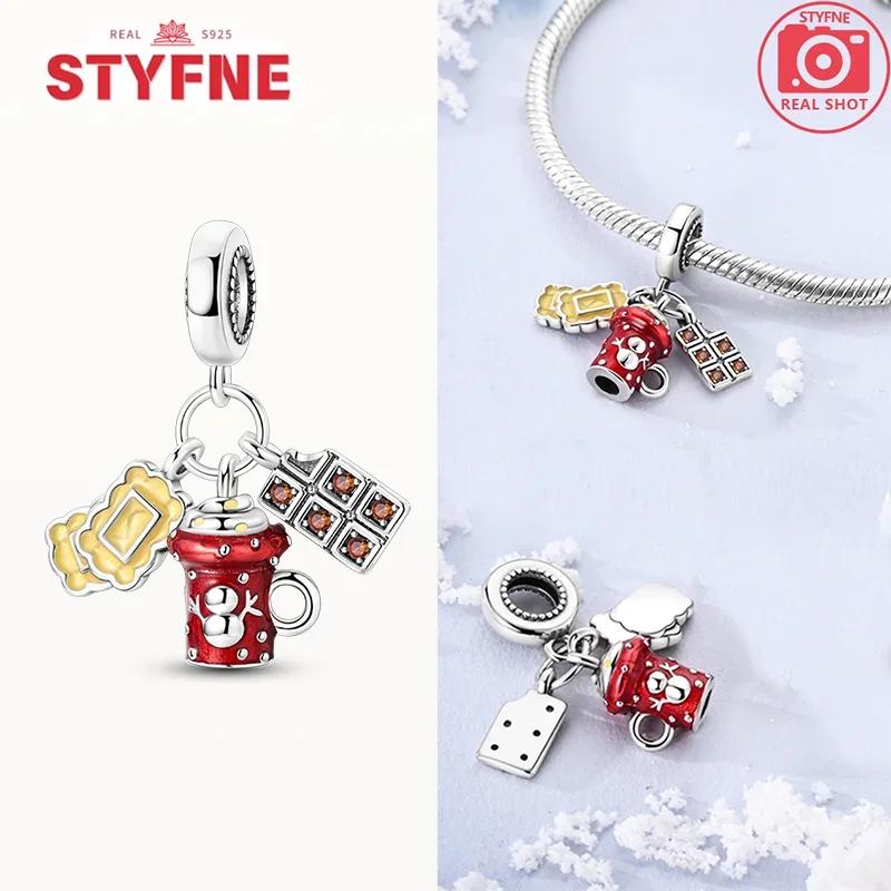 Copperwarm Chocolate Charms Candy House Beads Fit Original Bracelet Jewelry For Women Diy Fine Jewelry Gifts Making