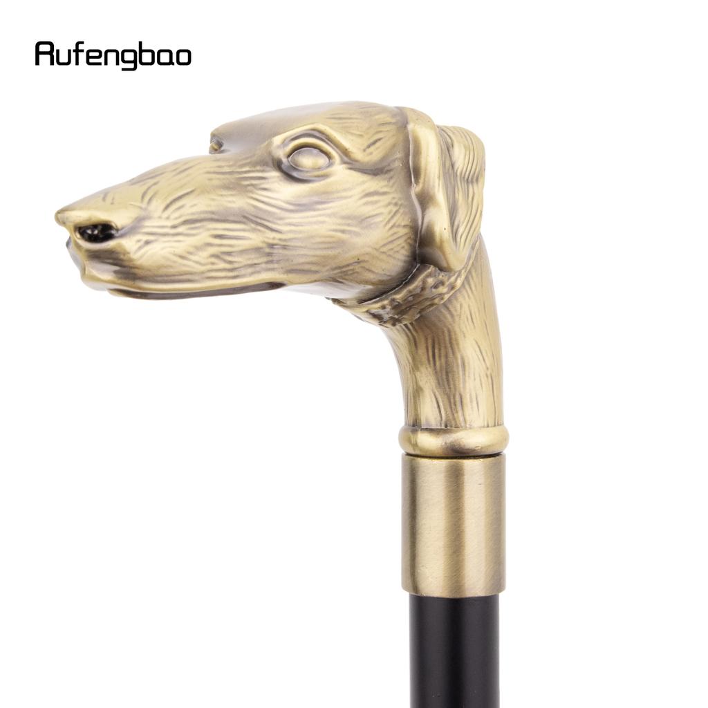 Yellow Dog Sausage Dog Head Walking Cane Fashion Decorative Walking Stick Gentleman Elegant Cosplay Cane Knob Crosier 93cm