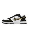 Nike Big Low Lu Cushioning Abrasion Resistant Slip Resistant Low top Skateboard Shoes Unisex Black White Gold 355152-016(Team661-)
