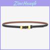 Minimalist Leather Belt For Women With Alloy Buckle For Office And Casual Wear