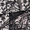 Ta Chi Lace Patchwork Chiffon Floral A-Line Skirt