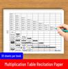 9x9 Multiplication & Division Dictation Paper for Primary School Math Practice
