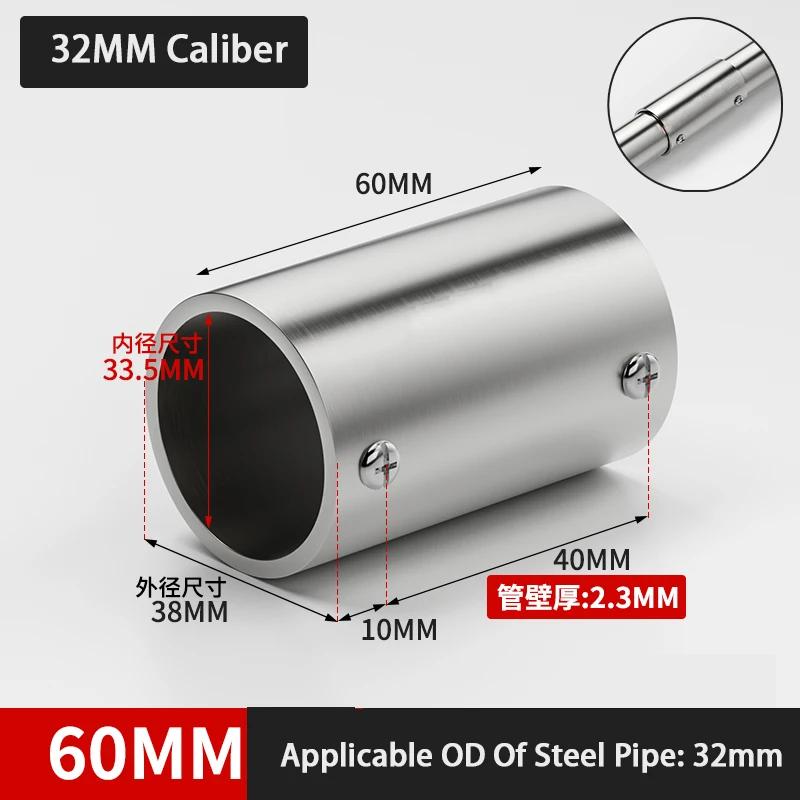 25mm 32mm Stainless Steel Round Tube Connector 2 Way Pipe Connector Pipe Fittings Pipe Connection Shelf Joints Tube Accessories