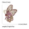 Vintage Alloy Rhinestone Big Butterfly Brooch Exquisite Fashion Women'S Suit Cardigan Corsage Ornament Pin